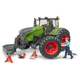 Bruder Trattore Fendt 1050 Vario con meccanico e attrezzi da officina 1:16