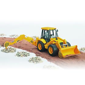 Bruder Trattore JCB caricatore frontale con escavatore