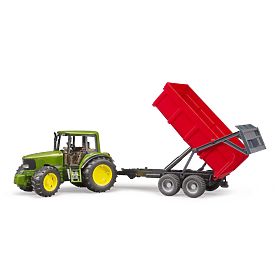 Bruder Trattore John Deere e rimorchio ribaltabile