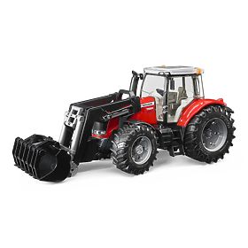 Bruder Trattore MASSEY FERGUSON 7624 con caricatore frontale
