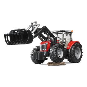 Bruder Trattore MASSEY FERGUSON 7624 con caricatore frontale