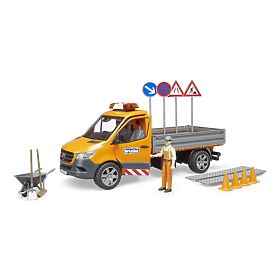Bruder Veicolo di manutenzione stradale MB Sprinter con figurina e accessori