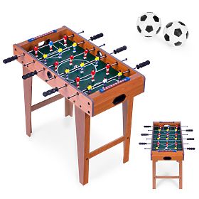 Calcio balilla in legno 69x35,5 cm gioco da tavolo ECOTOYS