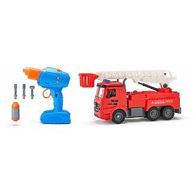 Camion dei pompieri a batteria, da avvitare