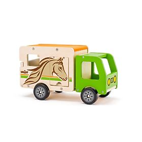 Camion in legno per il trasporto di cavalli