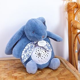 Carillon Doudou con proiezione Coniglietto blu