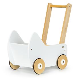 Carrozzina in legno per bambole deambulatore ECOTOYS