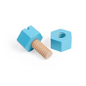 Cassetta di dadi e bulloni Bigjigs