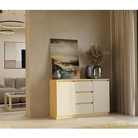 Cassettiera Malwa 2D3S Rovere Artisan Beige Kashmir