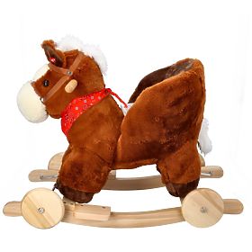 Cavallo a dondolo con seggiolino e ruote