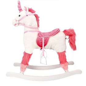 Cavallo a dondolo interattivo unicorno bianco