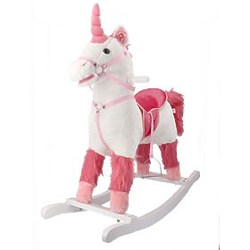 Cavallo a dondolo interattivo unicorno bianco