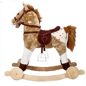 Cavallo a dondolo Mustang con ruote