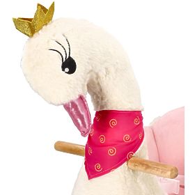 Cavallo a dondolo regina dei cigni con ruote, AdamToys