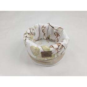 Cestino porta pannolini - Fiori di cotone