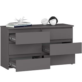 COMÒ CL100 6 CASSETTI GRIGIO