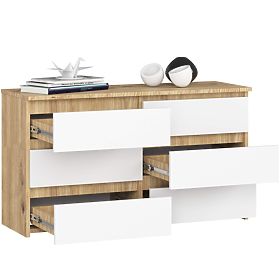 COMÒ CL100 6 CASSETTI PK ROVERE ARTISAN / BIANCO