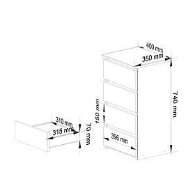 COMÒ CL4 PK GRAFITE GRIGIO / ROVERE ARTIGIANO