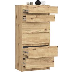 COMÒ K60 6 CASSETTI CLP PK ROVERE ARTIGIANO