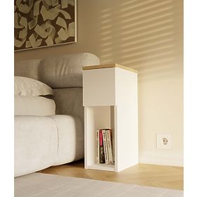 Comodino GALAX 20/1S BIANCO-ARTISAN