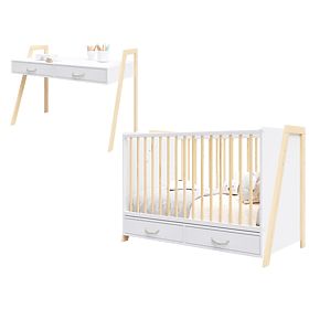 2 in 1 Lettino e Scrivania CONE 120x60 - SCANDI