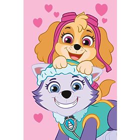 Coperta in pile Paw Patrol - Skye e Everest