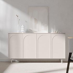 Credenza a quattro ante Helene, cashmere, lectus