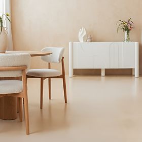 Credenza a tre ante Lunaria con frontale intagliato, bianca, lectus