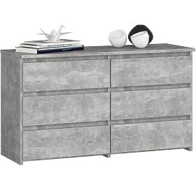 CREDENZA CL100 6 CASSETTI CEMENTO