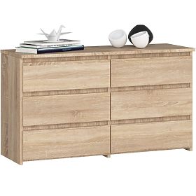 CREDENZA CL100 6 CASSETTI QUERCIA SONOMA
