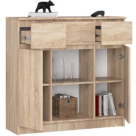 CREDENZA K100 2D 3SZ 1P PK ROVERE SONOMA