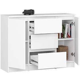 CREDENZA K100 2D 3SZ PK BIANCA