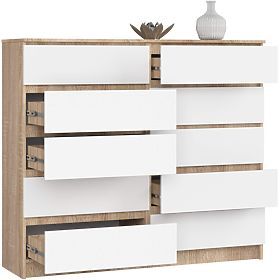 CREDENZA K140 10SZ CLP PK ROVERE SONOMA / BIANCO