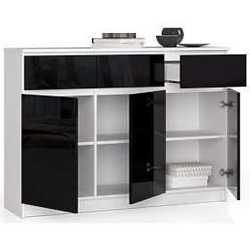 CREDENZA K140 3D 3SZ CLP PK NERO LUCIDO