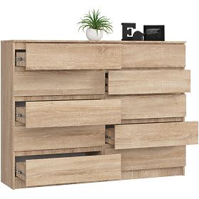 CREDENZA K160 10 CASSETTI CLP PK ROVERE SONOMA