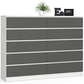 CREDENZA K160 10CAS CLP PK BIANCA / GRIGIA