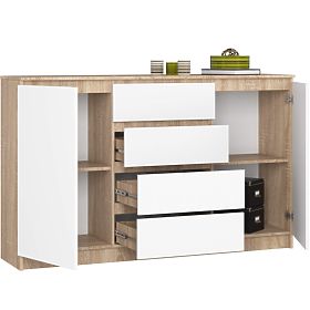 CREDENZA K160 2D 4SZ CLP PK ROVERE SONOMA / BIANCO