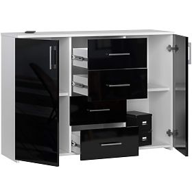 CREDENZA K45 PK NERO LUCIDO
