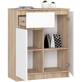 CREDENZA K80 2D 1SZ CLP PK ROVERE SONOMA / BIANCO