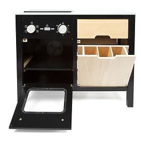 Cucina industriale per bambini con isola