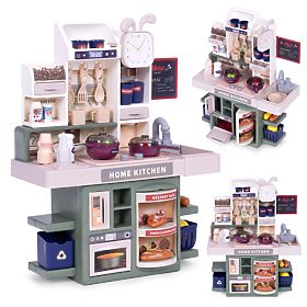 Cucina per bambini suoni LED generatore di vapore 35 accessori