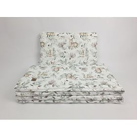 Culla in vimini con accessori per neonati - Animali del bosco