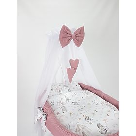 Culla in vimini con set per neonati - Circo