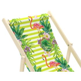 Sedia da spiaggia per bambini Fenicotteri e fiori tropicali, CHILL