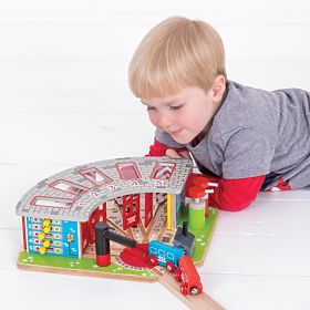 Deposito esclusivo Bigjigs Rail per 5 treni