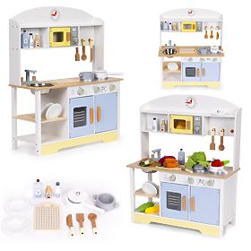 Cucina per bambini forno lavatrice microonde 12 accessori ECOTOYS, EcoToys