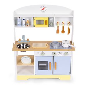 Cucina per bambini forno lavatrice microonde 12 accessori ECOTOYS, EcoToys