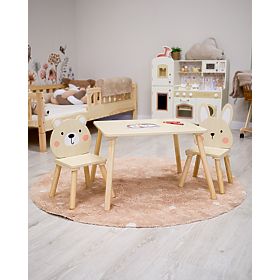 Tavolino e sedie per bambini - Amici della foresta, Ourbaby®
