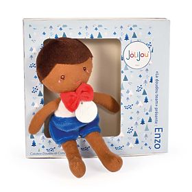 Doudou Jolijou Bambola Enzo 16 cm blu, Doudou Jolijou Paris