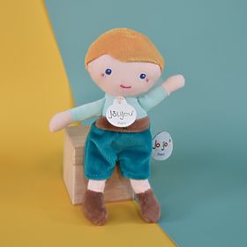 Doudou Jolijou Bambola Jules 16 cm verde, Doudou Jolijou Paris
